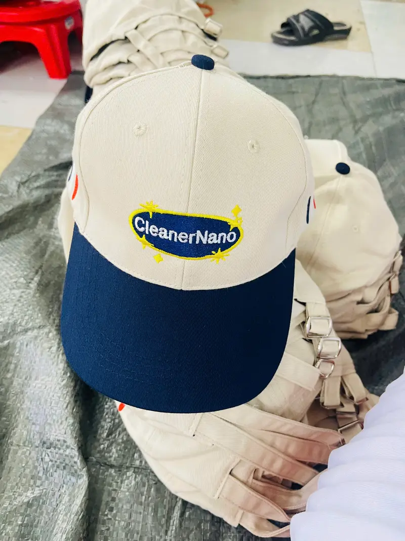 Nón be lưỡi trai navy thêu logo